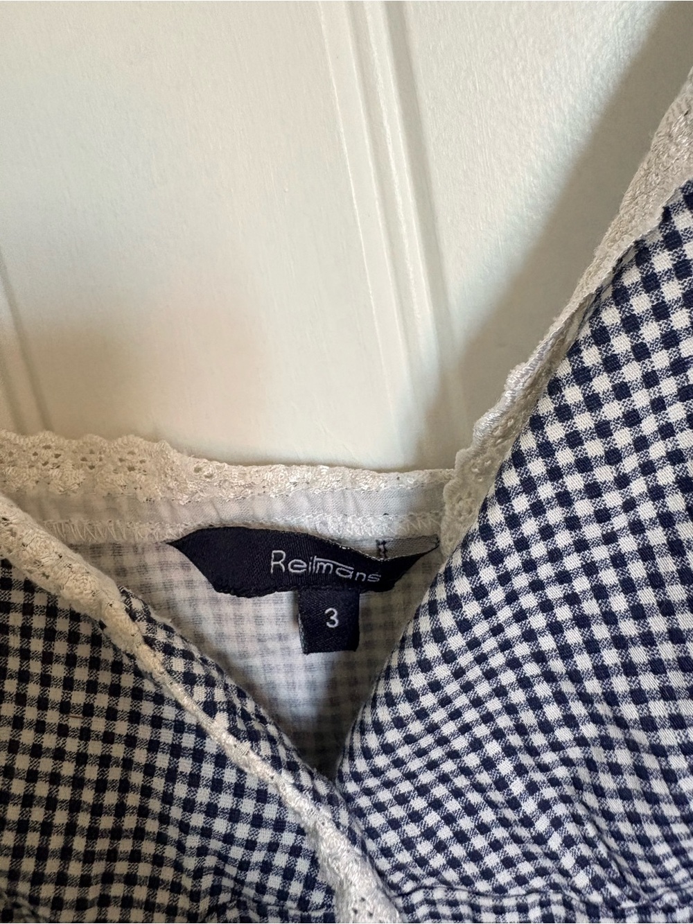Reitmans Gingham Lace‑Trim Dress Cottagecore | Summer Picnic | Beach Costal - Picture 5 of 8